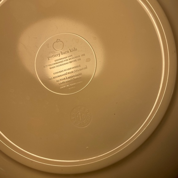 Pottery Barn Kids Thanksgiving Turkey Tree Pumpkin Plates 9" Melamine Set Of 2 - Picture 4 of 5